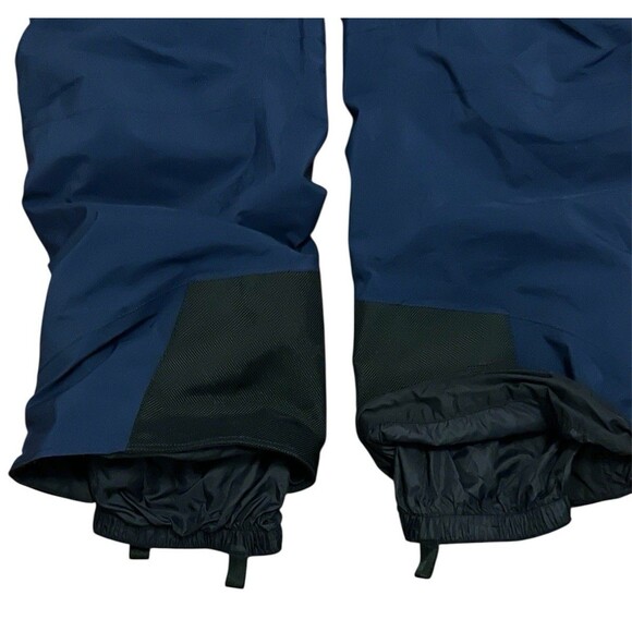 MARMOT Gore-Tex Snowboarding Pants Navy Blue Full Side Zip Knee Pads Women's Med - Picture 3 of 14
